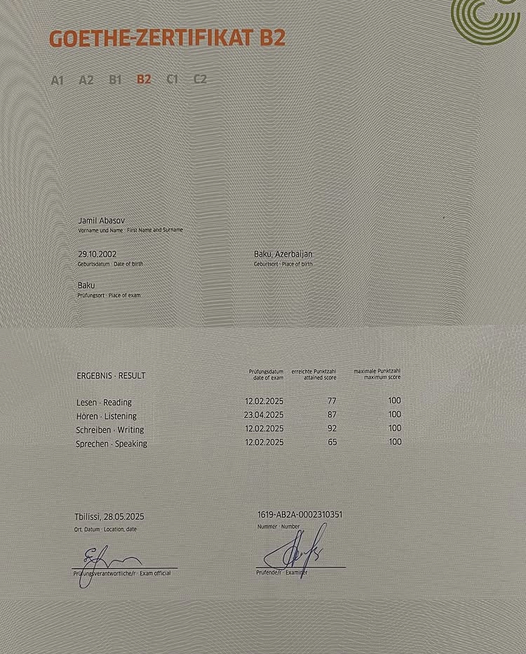 buy goethe certificate without exam